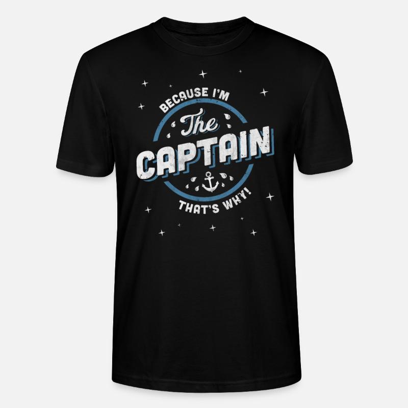 Captain - Stanley/Stella Unisex Bio-T-Shirt CRAFTER - Schwarz