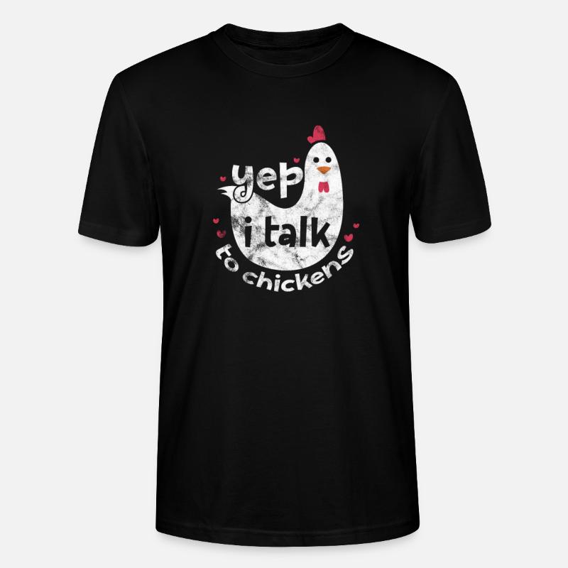 Huhn - Stanley/Stella Unisex Bio-T-Shirt CRAFTER - Schwarz
