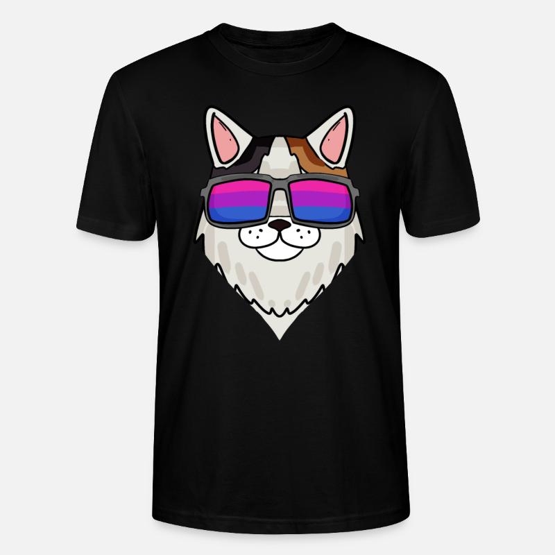 Bisexual Turkish Van Cat Gift - Stanley/Stella CRAFTER Unisex Organic T-Shirt - black