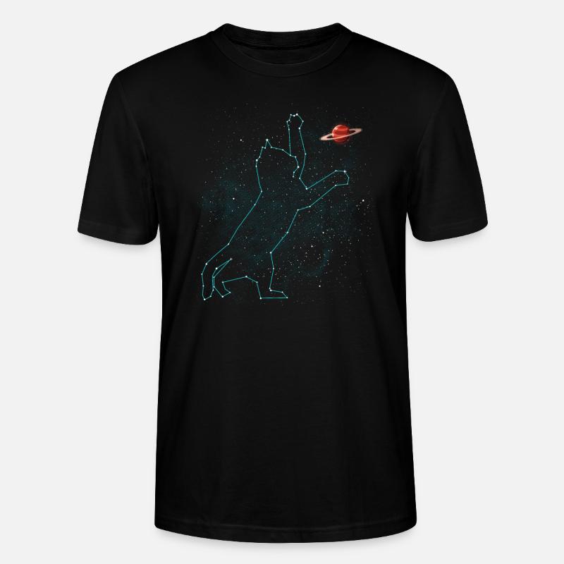 Konstellation der Katze - Stanley/Stella Unisex Bio-T-Shirt CRAFTER - Schwarz