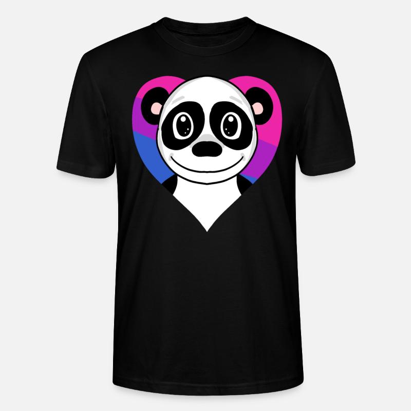 Bisexuell Panda Geschenk - Stanley/Stella Unisex Bio-T-Shirt CRAFTER - Schwarz