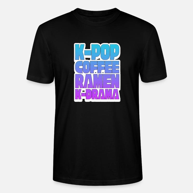 K-Pop Café Ramen - T-shirt bio CRAFTER Stanley Stella Unisexe - noir