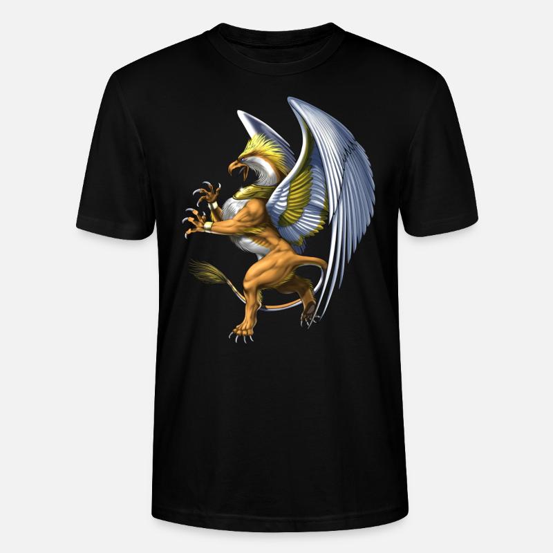 Mythologie grecque Créature Griffon - T-shirt bio CRAFTER Stanley Stella Unisexe - noir