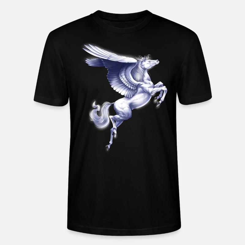 Créature mythique grecque Pégase - T-shirt bio CRAFTER Stanley Stella Unisexe - noir