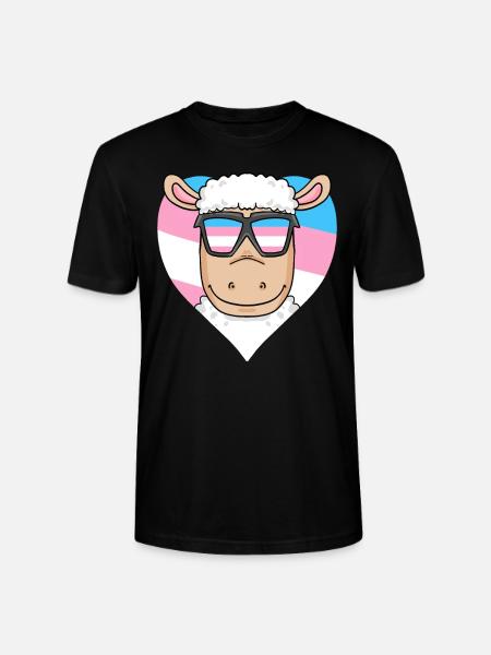 Transgender Transsexual Sheep Gift - Stanley/Stella CRAFTER Unisex Organic T-Shirt - black