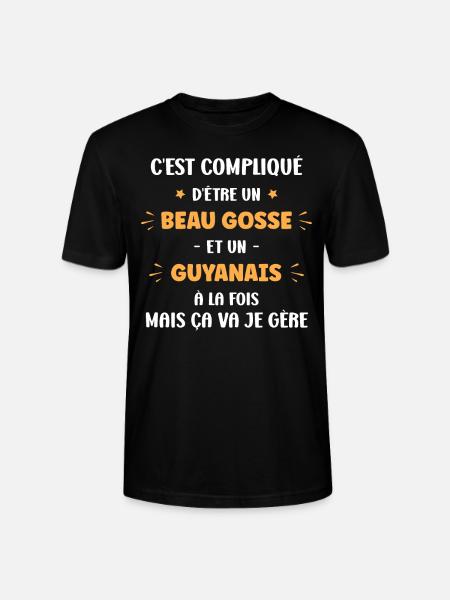 Compliqué beau gosse et guyanais - T-shirt bio CRAFTER Stanley Stella Unisexe - noir
