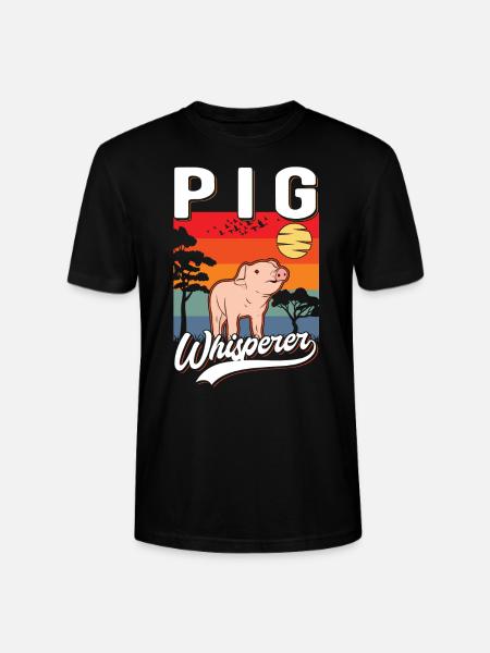 Schweineflüsterer Schweine Pig Whisperer - Stanley/Stella Unisex Bio-T-Shirt CRAFTER - Schwarz