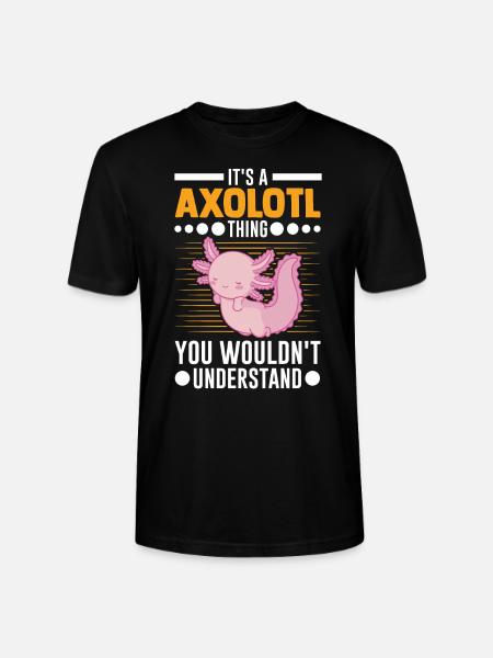 Axolotl Cadeau Queue Lurch - T-shirt bio CRAFTER Stanley Stella Unisexe - noir