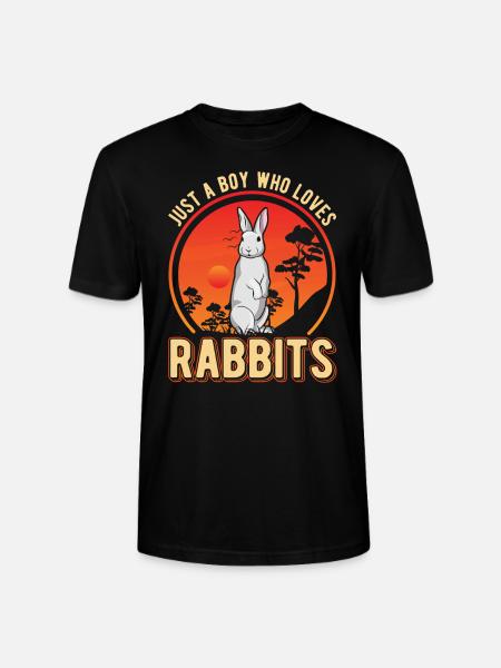 Rabbit Young Rabbit Rabbit - Stanley/Stella CRAFTER Unisex Organic T-Shirt - black