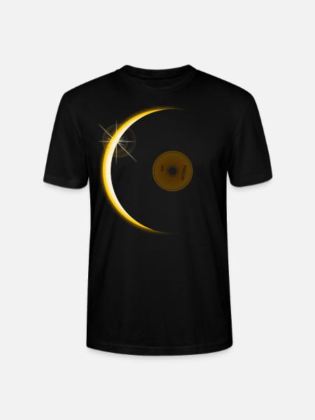 Vinyl eclipse - Stanley/Stella CRAFTER Unisex Organic T-Shirt - black