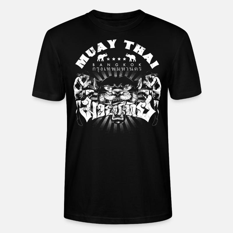 Muay Thai Boxing - Stanley/Stella Unisex Bio-T-Shirt CRAFTER - Schwarz