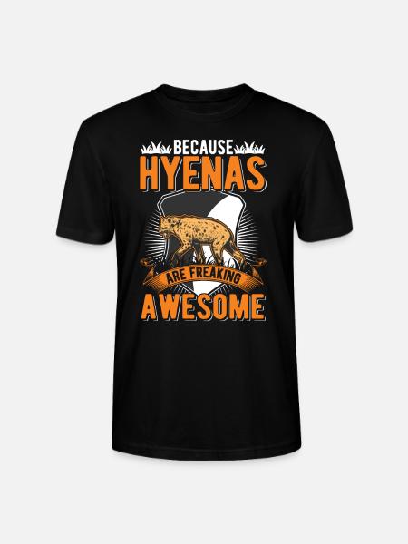 Hyäne Geschenk Erdwolf Hyena - Stanley/Stella Unisex Bio-T-Shirt CRAFTER - Schwarz