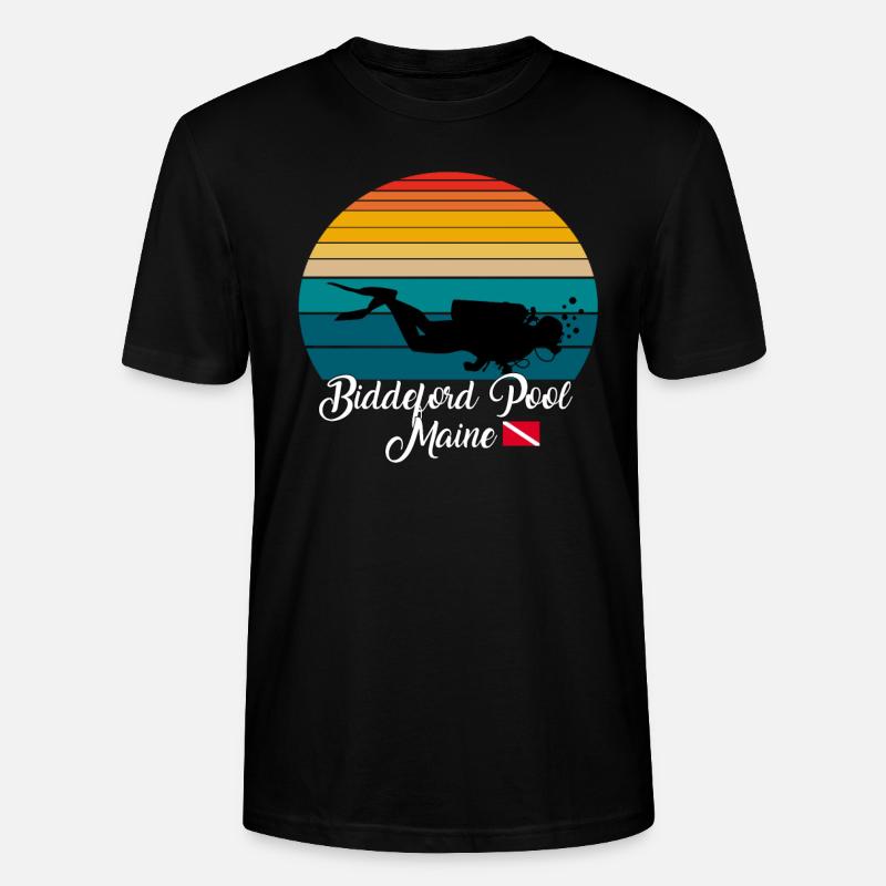Biddeford Pool Maine Plongée - T-shirt bio CRAFTER Stanley Stella Unisexe - noir