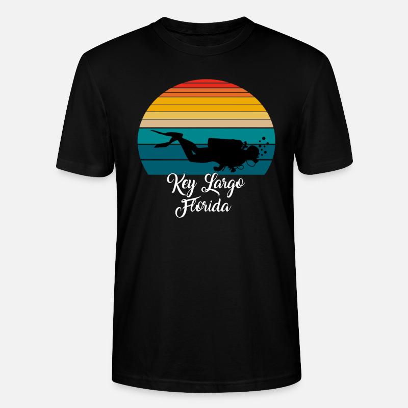 Key Largo Florida Diving - Stanley/Stella Unisex Bio-T-Shirt CRAFTER - Schwarz