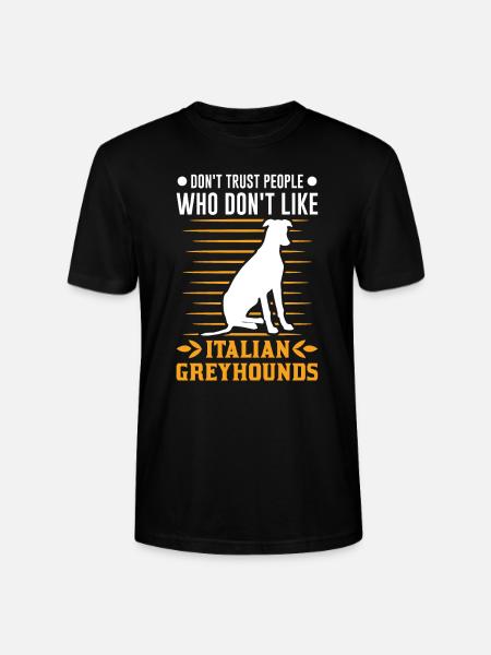 Italienischer Windhund Italienisches Windspiel - Stanley/Stella Unisex Bio-T-Shirt CRAFTER - Schwarz