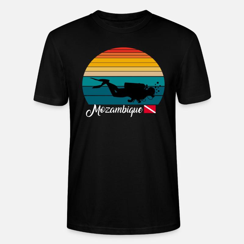 Mozambique Scuba Diving Gift - Stanley/Stella Unisex Bio-T-Shirt CRAFTER - Schwarz
