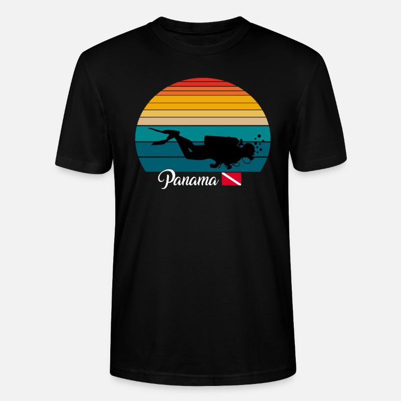Panama Scuba Diving Gift - Stanley/Stella Unisex Bio-T-Shirt CRAFTER - Schwarz
