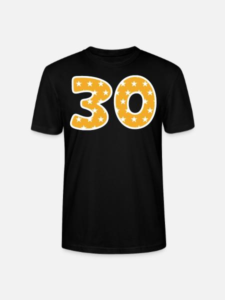 Numéro 30 - T-shirt bio CRAFTER Stanley Stella Unisexe - noir