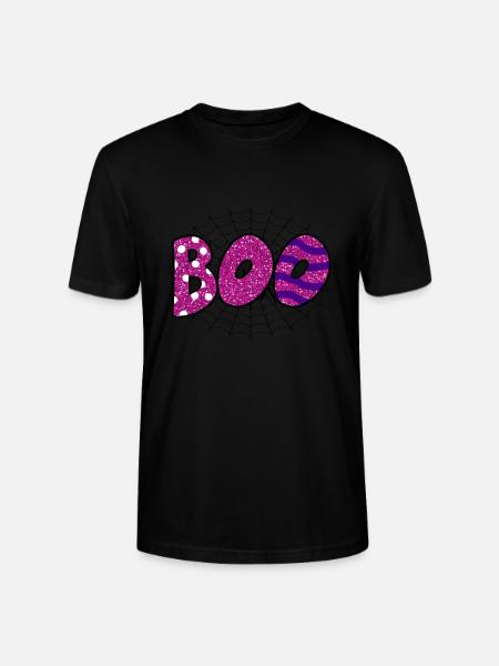 Halloween Boo Spinnennetz - Stanley/Stella Unisex Bio-T-Shirt CRAFTER - Schwarz