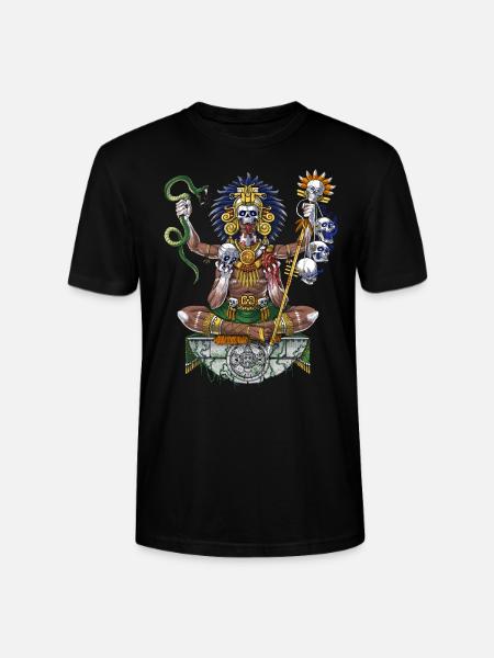 Aztekischer Kriegerschamane - Stanley/Stella Unisex Bio-T-Shirt CRAFTER - Schwarz