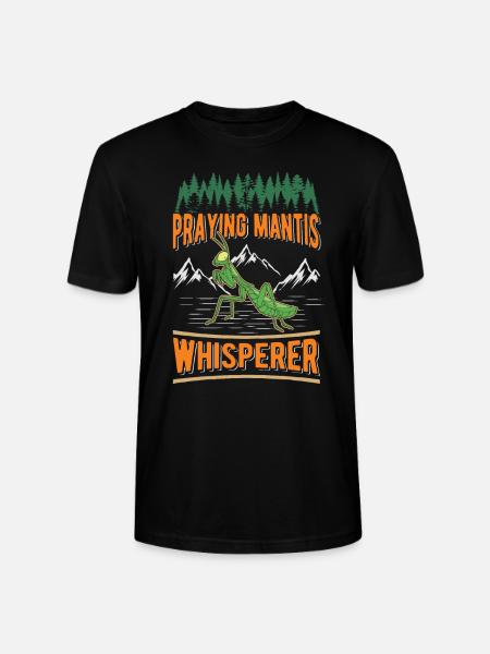 Gottesanbeterin Flüsterer Mantis Fangschrecke - Stanley/Stella Unisex Bio-T-Shirt CRAFTER - Schwarz