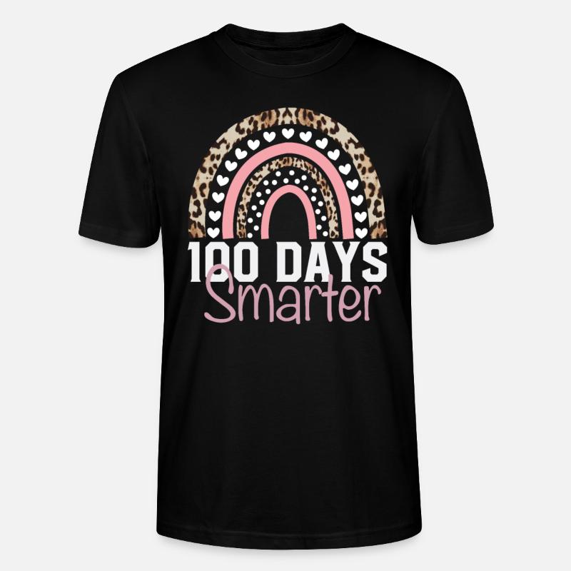 100 days smarter - Stanley/Stella Unisex Bio-T-Shirt CRAFTER - Schwarz