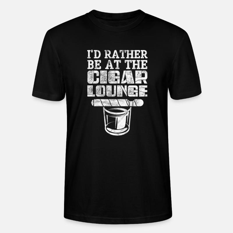 Zigarre Whiskey - Stanley/Stella Unisex Bio-T-Shirt CRAFTER - Schwarz