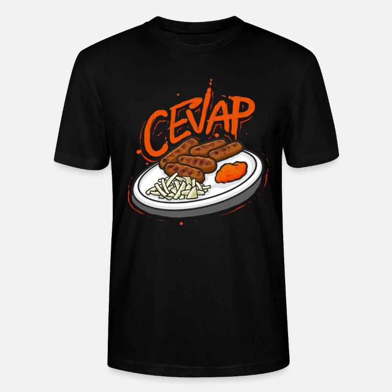 Cevap Serbian Grill Sausages Cevapi - Stanley/Stella Unisex Bio-T-Shirt CRAFTER - Schwarz