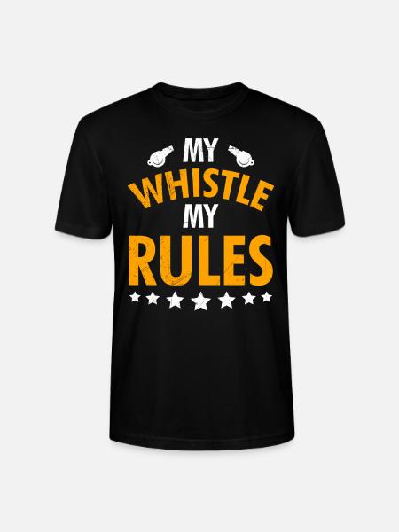 Mon sifflet mes règles Arbitres - T-shirt bio CRAFTER Stanley Stella Unisexe - noir