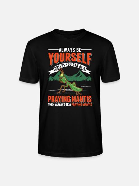Gottesanbeterin Mantis Fangschrecke - Stanley/Stella Unisex Bio-T-Shirt CRAFTER - Schwarz