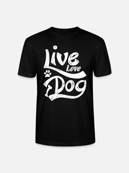 Life Love Dogs - Stanley/Stella CRAFTER Unisex Organic T-Shirt - black