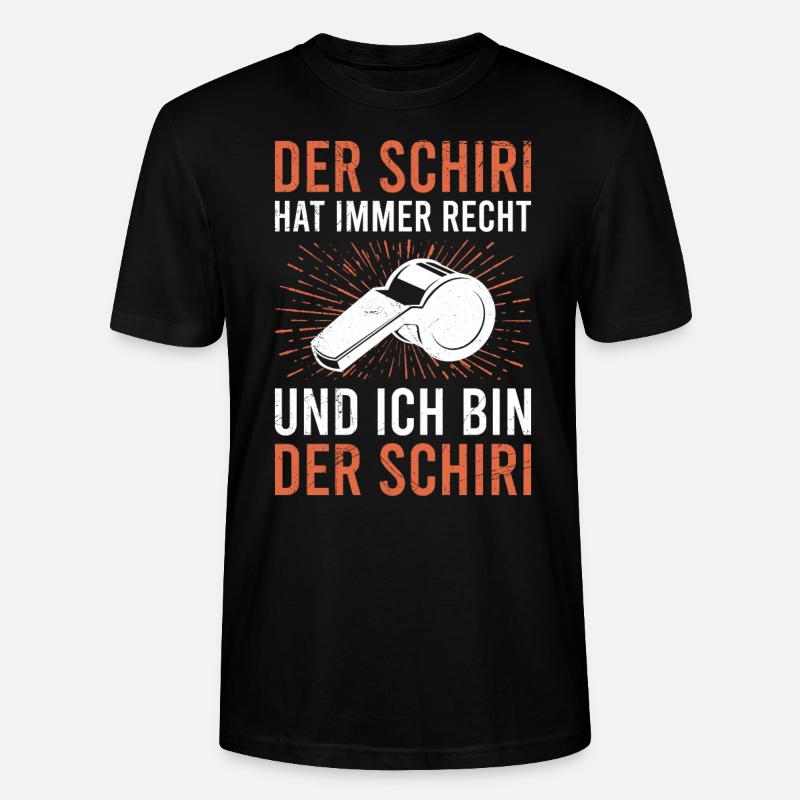 Schiedsrichter hat immer Recht - Stanley/Stella Unisex Bio-T-Shirt CRAFTER - Schwarz