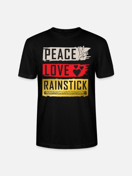 Rainstick Musical Percussion Instrument - Stanley/Stella CRAFTER Unisex Organic T-Shirt - black