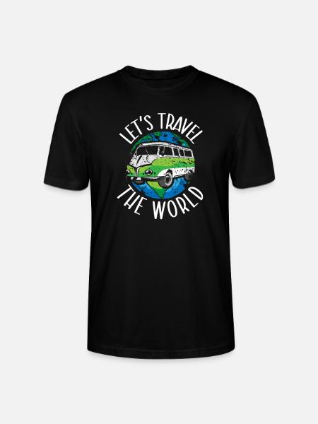 Adventure Travel Present Travel Lovers - Stanley/Stella CRAFTER Unisex Organic T-Shirt - black