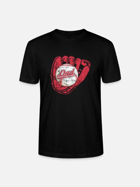 Baseball Father - Stanley/Stella CRAFTER Unisex Organic T-Shirt - black