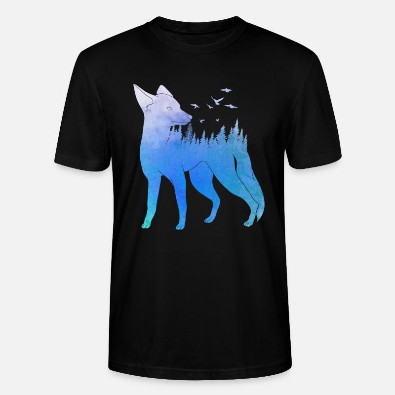 Fuchs Walddesign Fuchsjäger Jagd - Stanley/Stella Unisex Bio-T-Shirt CRAFTER - Schwarz