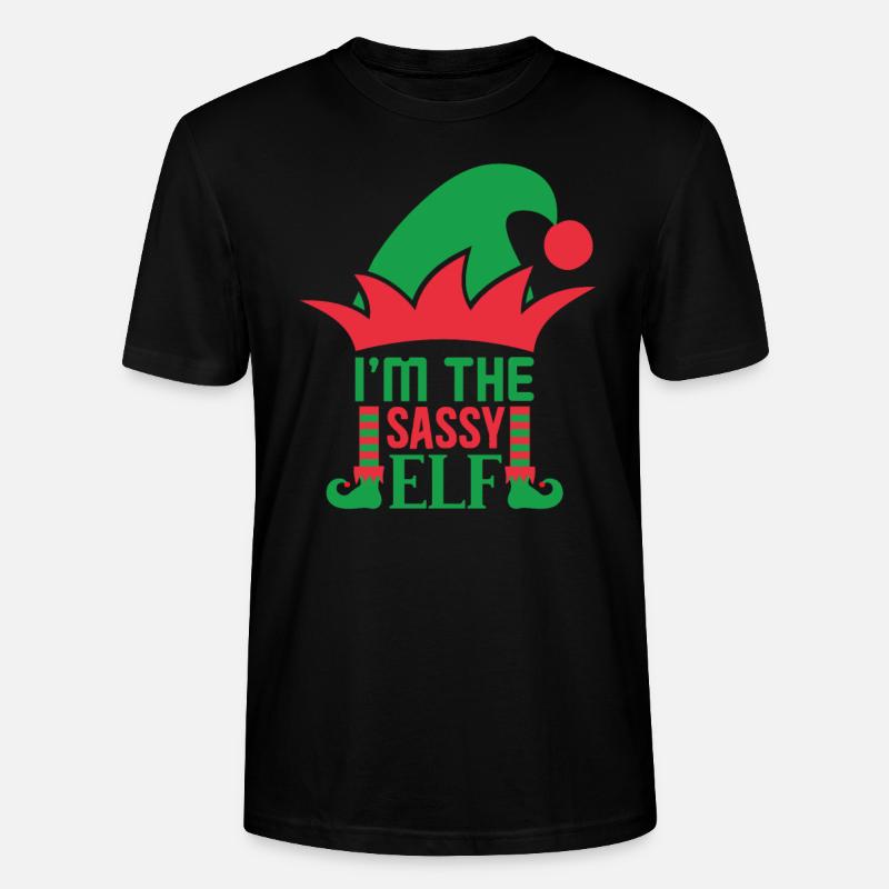 Ich bin der freche Elf - Stanley/Stella Unisex Bio-T-Shirt CRAFTER - Schwarz