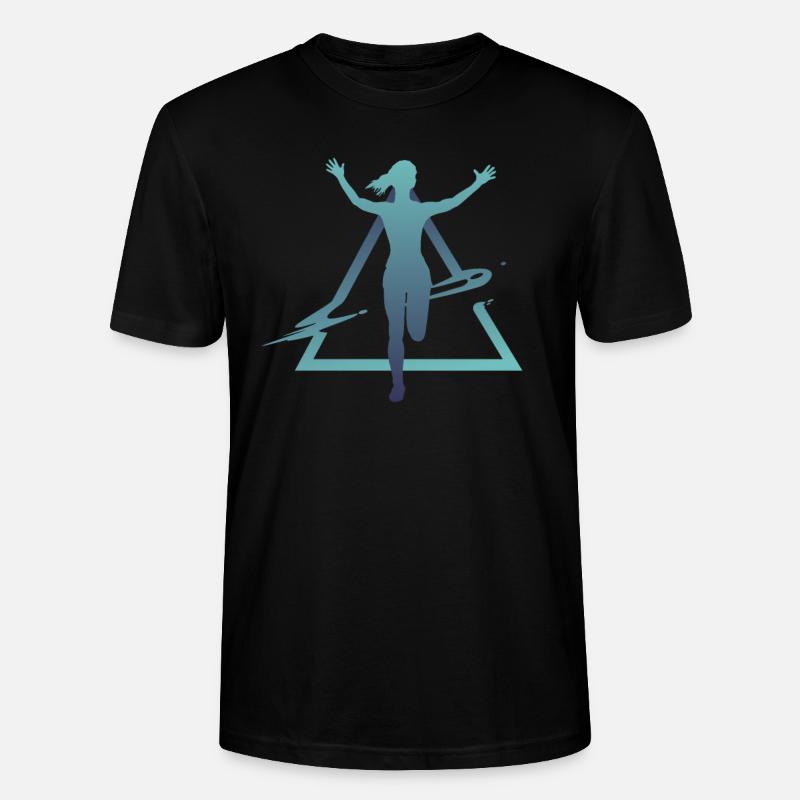 Marathon de géométrie, Trail Running - T-shirt bio CRAFTER Stanley Stella Unisexe - noir