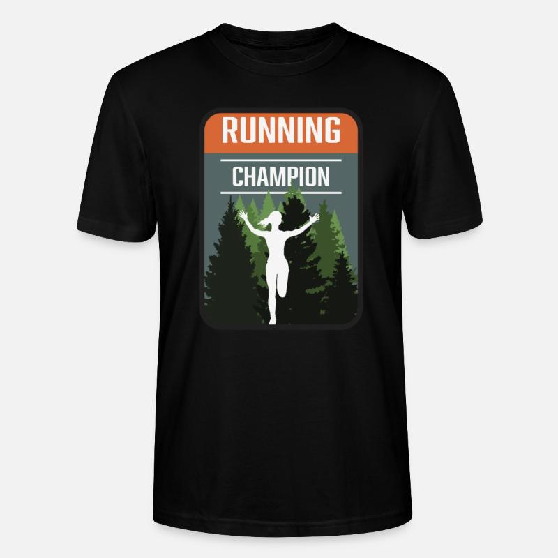 Marathon, Trail Running Champion - T-shirt bio CRAFTER Stanley Stella Unisexe - noir