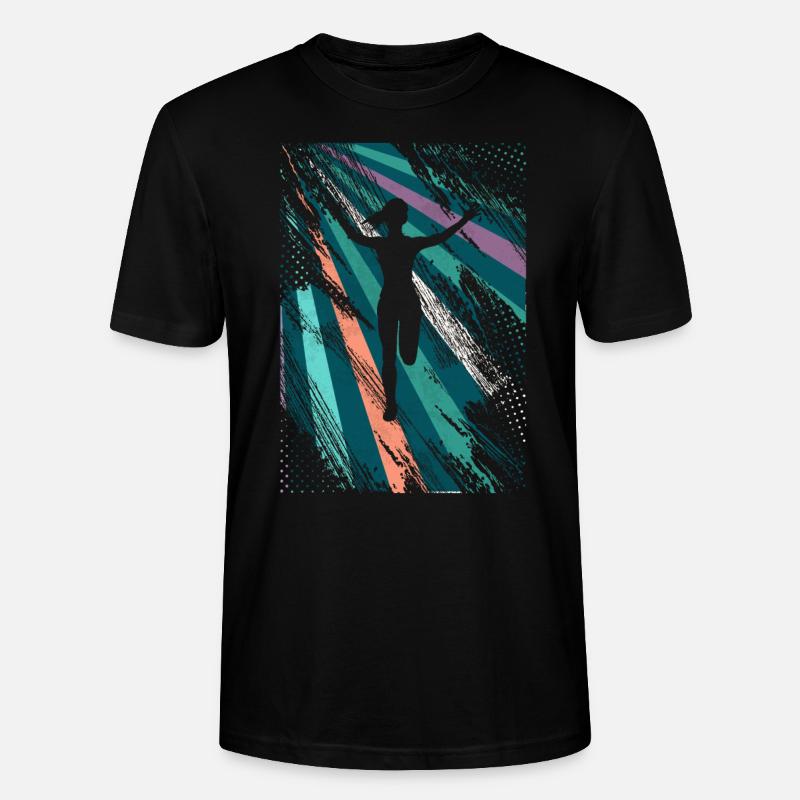 Marathon rétro, Trail Running - T-shirt bio CRAFTER Stanley Stella Unisexe - noir
