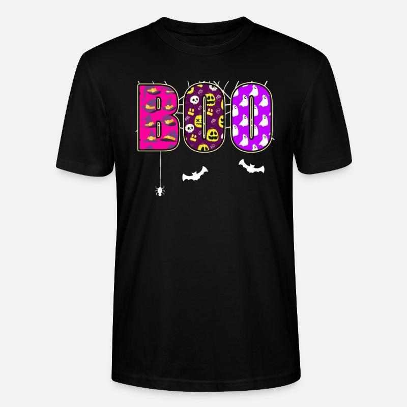 Boo Halloween - T-shirt bio CRAFTER Stanley Stella Unisexe - noir