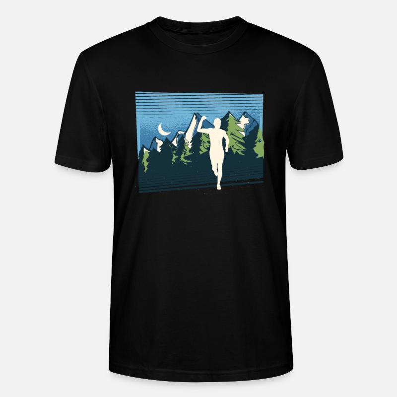 Marathon, Trailrunning Läufer - Stanley/Stella Unisex Bio-T-Shirt CRAFTER - Schwarz