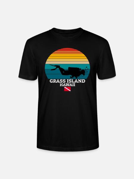 Grass Island US Island Diving - Stanley/Stella CRAFTER Unisex Organic T-Shirt - black