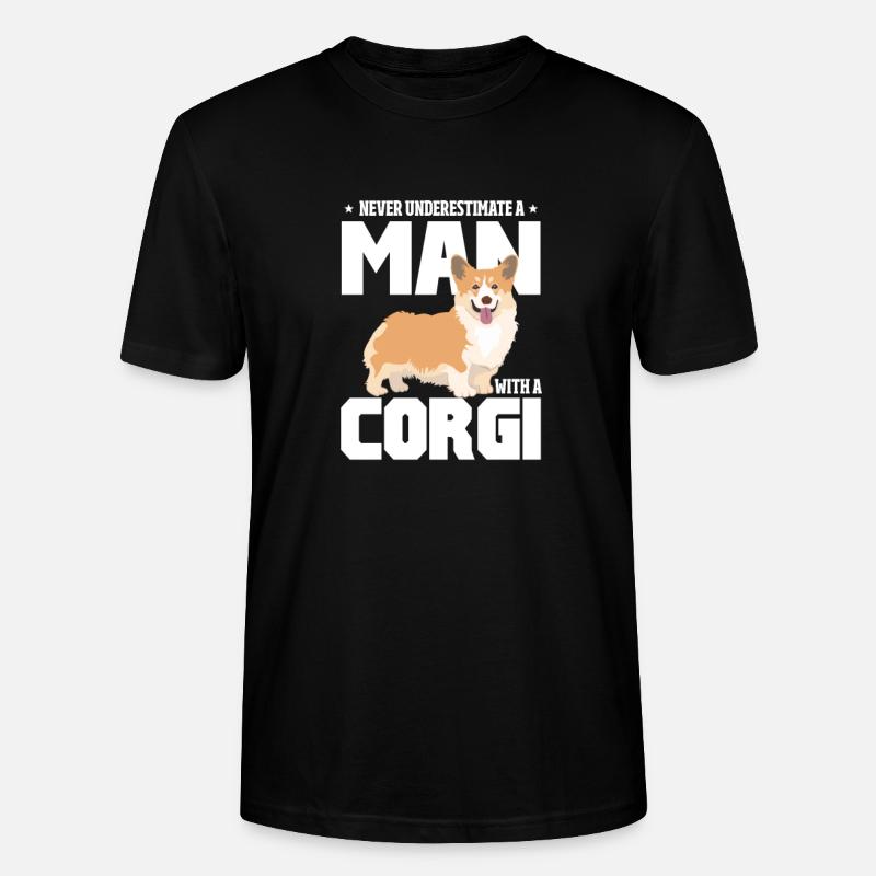 Corgi - Stanley/Stella Unisex Bio-T-Shirt CRAFTER - Schwarz