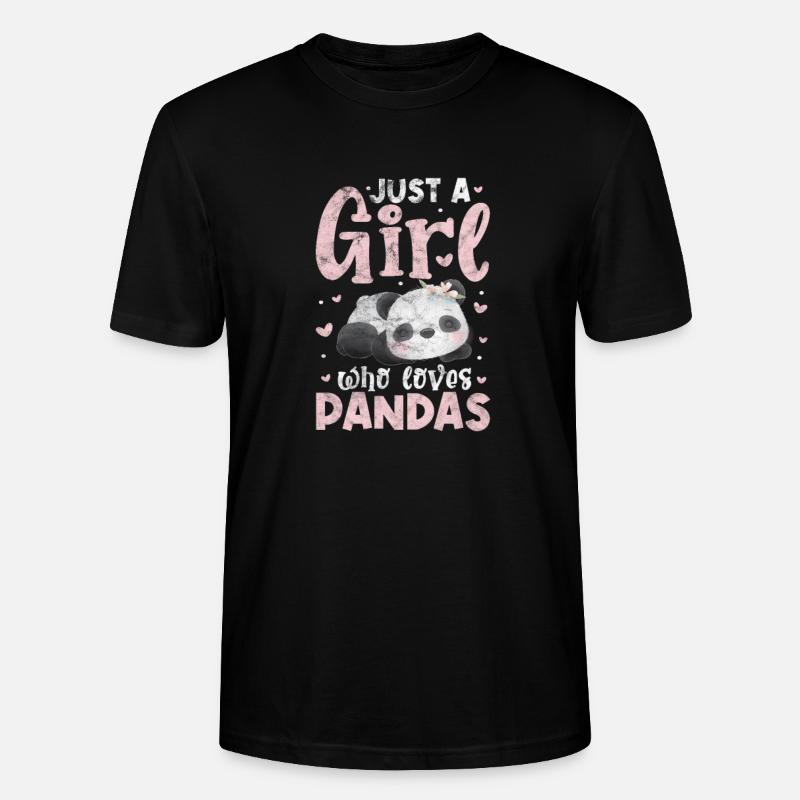 Panda - Stanley/Stella Unisex Bio-T-Shirt CRAFTER - Schwarz