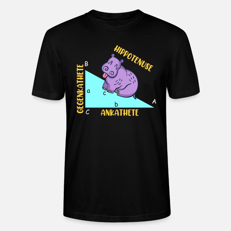 Hippotenuse Math - T-shirt bio CRAFTER Stanley Stella Unisexe - noir