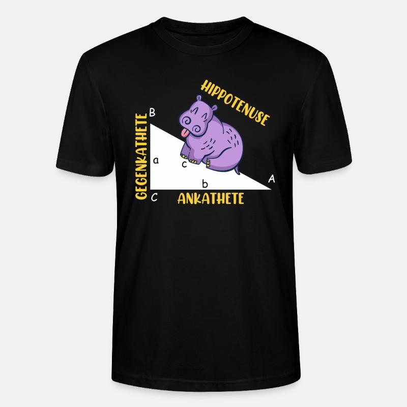 Hippotenuse Mathe - Stanley/Stella Unisex Bio-T-Shirt CRAFTER - Schwarz