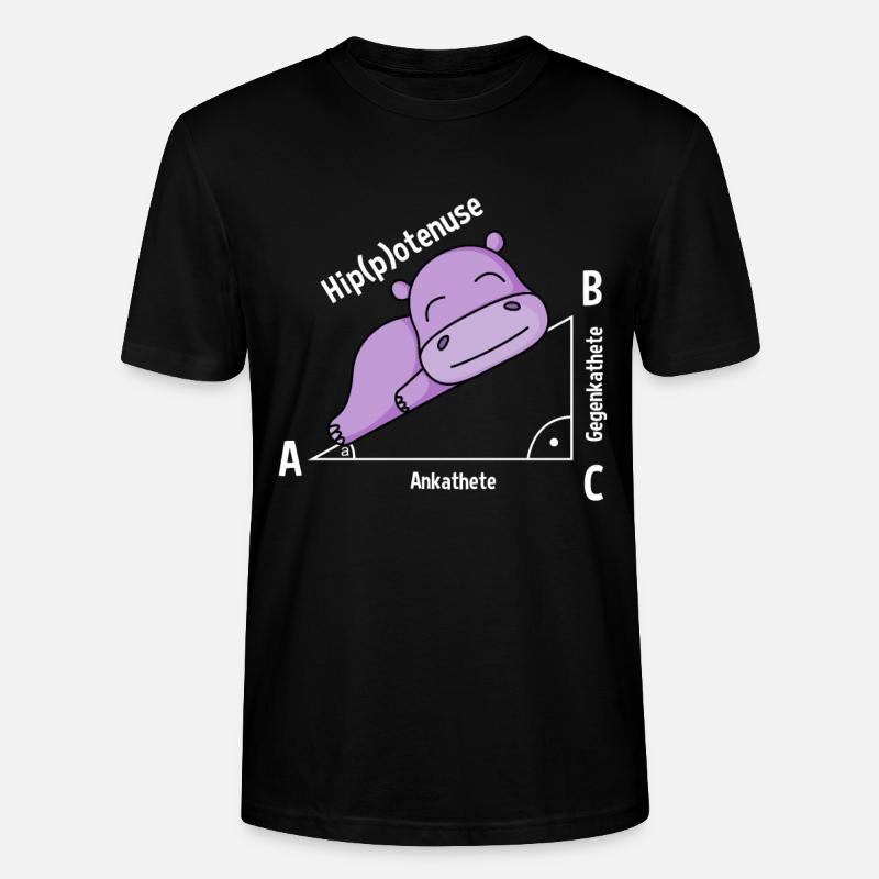 Math teacher Hipotenuse Math - Stanley/Stella CRAFTER Unisex Organic T-Shirt - black