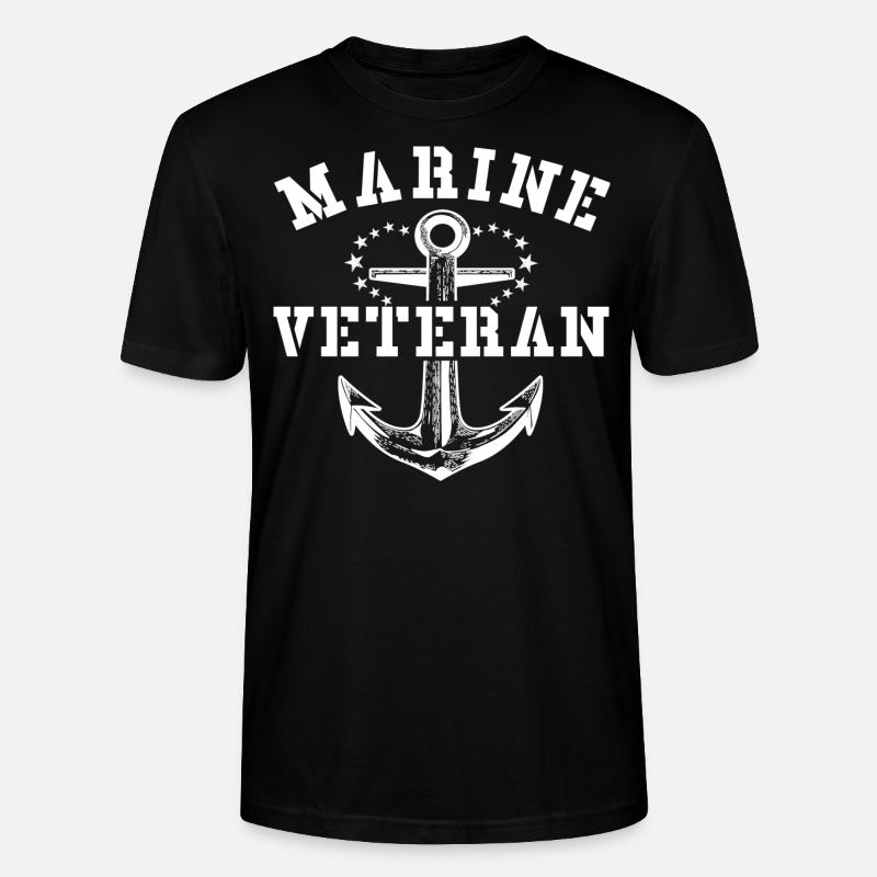 Marine Veteran - Stanley/Stella Unisex Bio-T-Shirt CRAFTER - Schwarz
