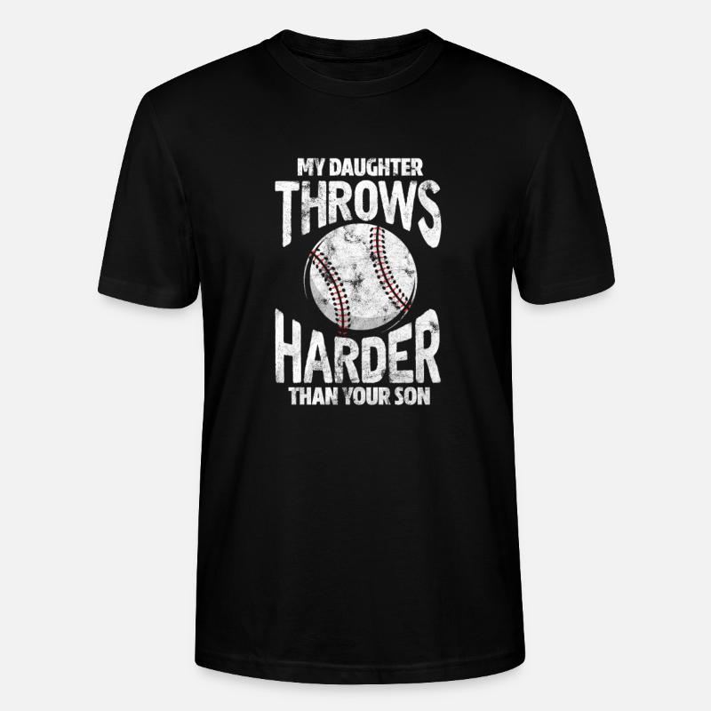 Fille de Softball - T-shirt bio CRAFTER Stanley Stella Unisexe - noir